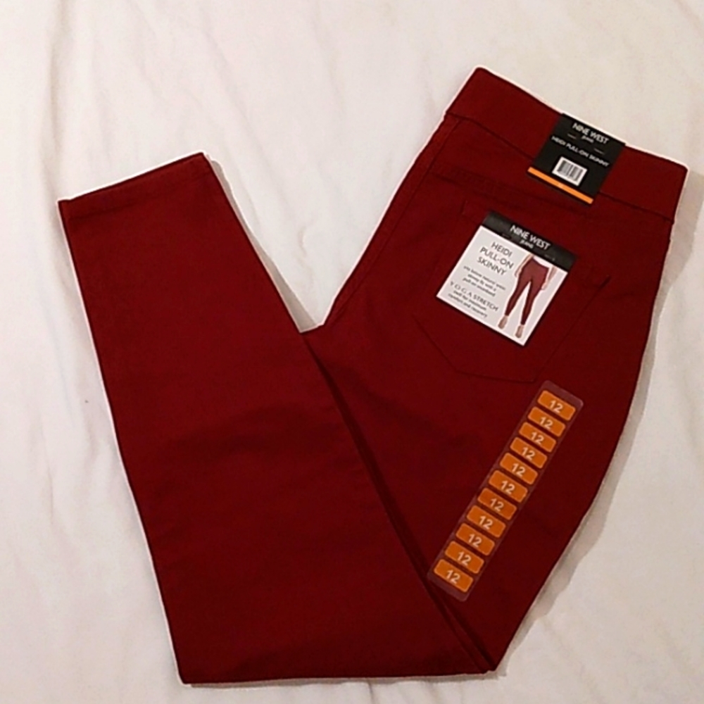 SALE! NEW! NINE WEST HEIDI PULL ON YOGA STRETCH JEANS
